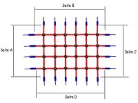 Kletternetz aus Ø 16 mm Herkulestau, # 350 mm Maschenweite mit Kugelknoten